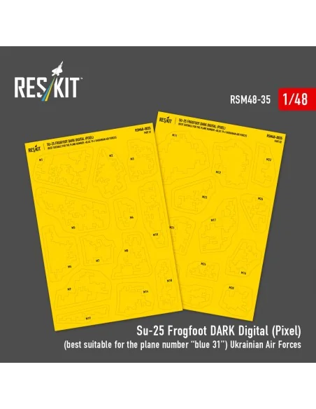 Su-25 Frogfoot DARK Digital (Pixel) (best suitable for the plane nu...