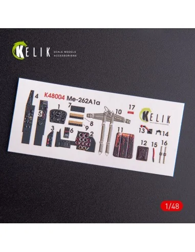 ME-262A1 interior 3D decals for Tamiya kit, 1/48 - Kelik K48004
