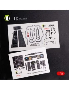 MV-22 Osprey interior 3D decals for HobbyBoss kit, 1/48 - Kelik K48006