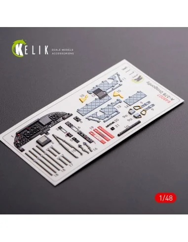 A-37B Dragonfly interior 3D decals for Trumpeter kit, 1/48 - Kelik ...