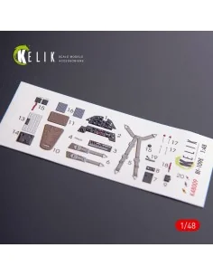 [NO_DESC] Bf-109E interior 3D decals for WingsyKits kit, 1/48 - Kel...