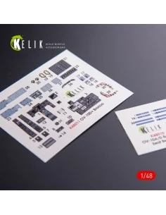 OV-10D+ Bronco interior 3D decals for ICM kit, 1/48 - Kelik K48011