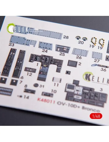 [NO_DESC] OV-10D+ Bronco interior 3D decals for ICM kit, 1/48 - Kel...