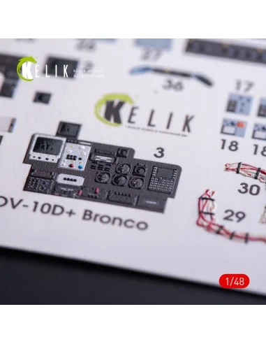 OV-10D+ Bronco interior 3D decals for ICM kit, 1/48 - Kelik K48011