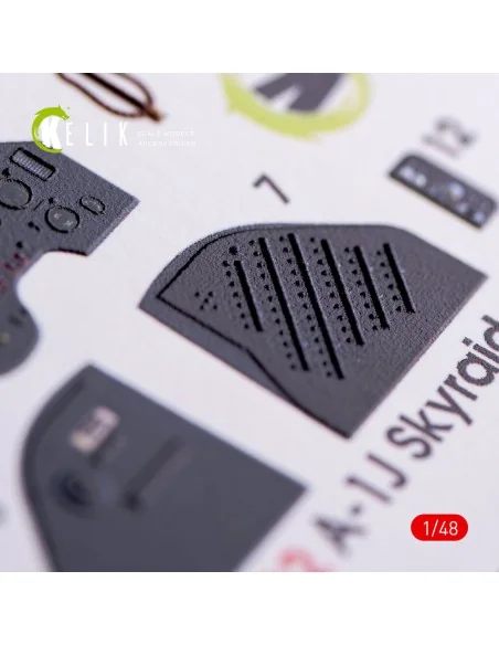 A-1J Skyraider interior 3D decals for Tamiya kit, 1/48 - Kelik K48012