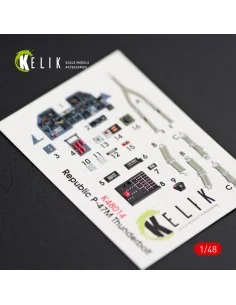 P-47M Thunderbolt interior 3D decals for Tamiya kit, 1/48 - Kelik K... 2