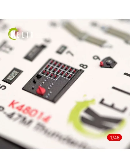 P-47M Thunderbolt interior 3D decals for Tamiya kit, 1/48 - Kelik K...