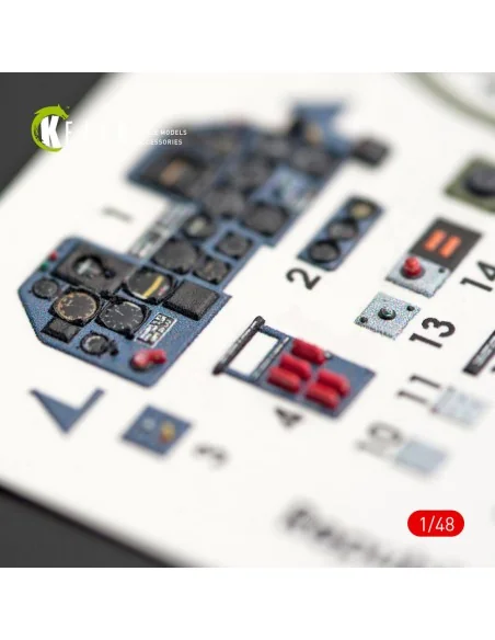 P-47M Thunderbolt interior 3D decals for Tamiya kit, 1/48 - Kelik K...
