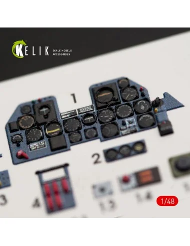 P-47M Thunderbolt interior 3D decals for Tamiya kit, 1/48 - Kelik K...