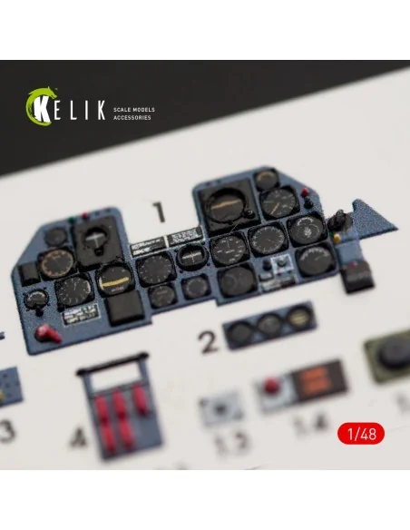 [NO_DESC] P-47M Thunderbolt interior 3D decals for Tamiya kit, 1/48...