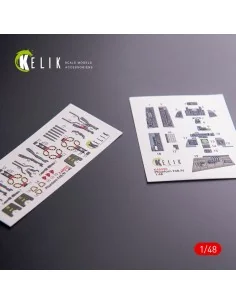 F-4 (B, N) Phantom II interior 3D decals for Academy kit, 1/48 - Ke...