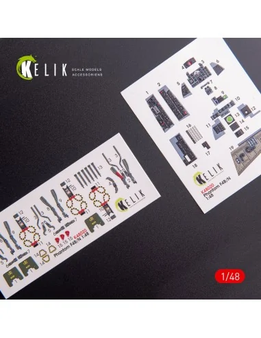 F-4 (B, N) Phantom II interior 3D decals for Academy kit, 1/48 - Ke...