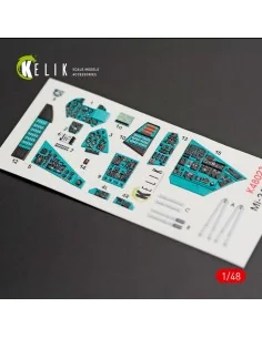 MI-24V interior 3D decals for Zvezda kit, 1/48 - Kelik K48023