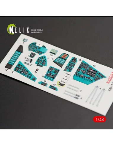 MI-24V interior 3D decals for Zvezda kit, 1/48 - Kelik K48023