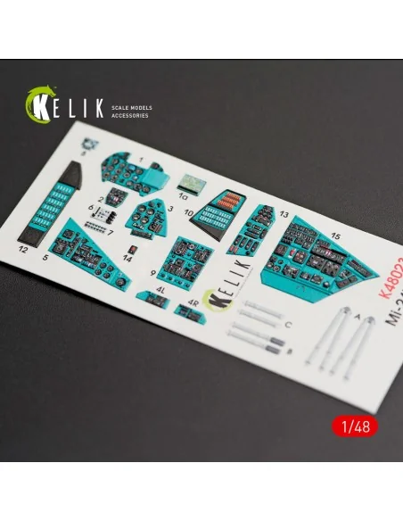 [NO_DESC] MI-24V interior 3D decals for Zvezda kit, 1/48 - Kelik K4...