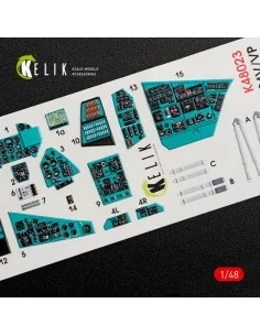 MI-24V interior 3D decals for Zvezda kit, 1/48 - Kelik K48023 2