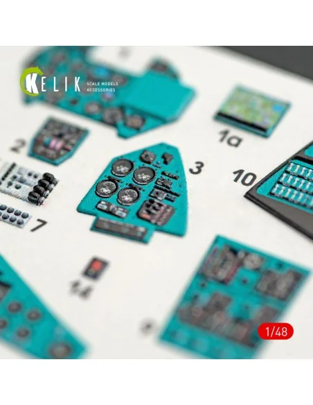 MI-24V interior 3D decals for Zvezda kit, 1/48 - Kelik K48023