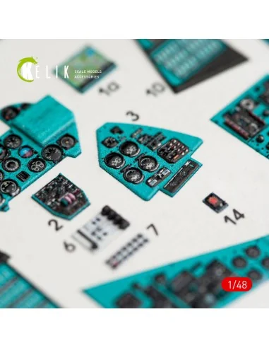 MI-24P interior 3D decals for Zvezda kit, 1/48 - Kelik K48024