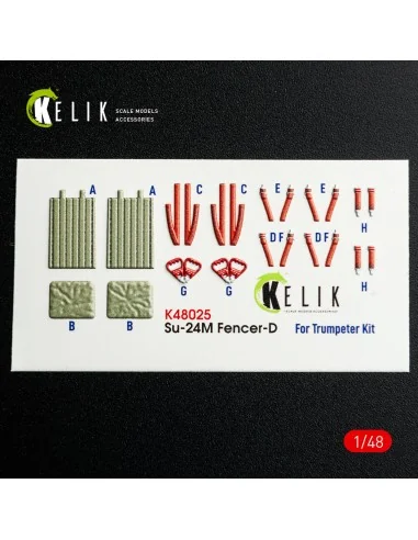 SU-24 interior 3D decals for Trumpeter kit, 1/48 - Kelik K48025