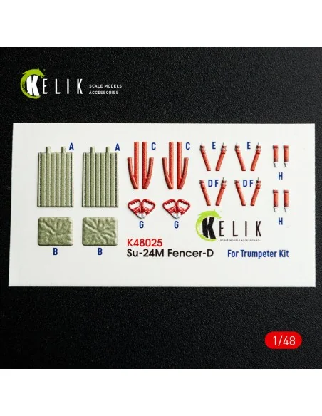 SU-24 interior 3D decals for Trumpeter kit, 1/48 - Kelik K48025