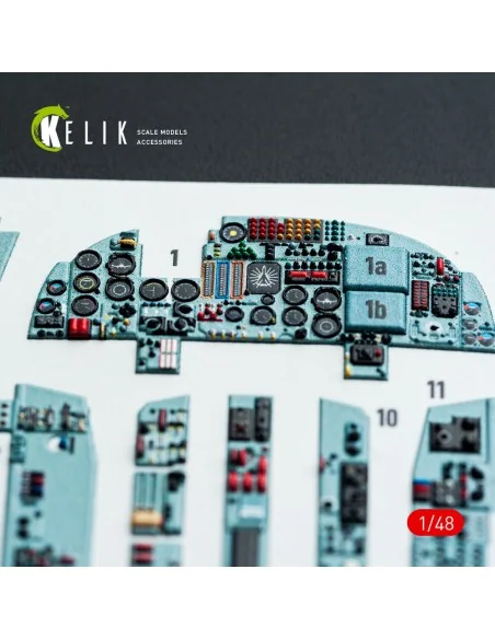SU-24 interior 3D decals for Trumpeter kit, 1/48 - Kelik K48025
