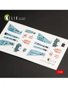 SU-25UB interior 3D decals for Smer/KP kit, 1/48 - Kelik K48026
