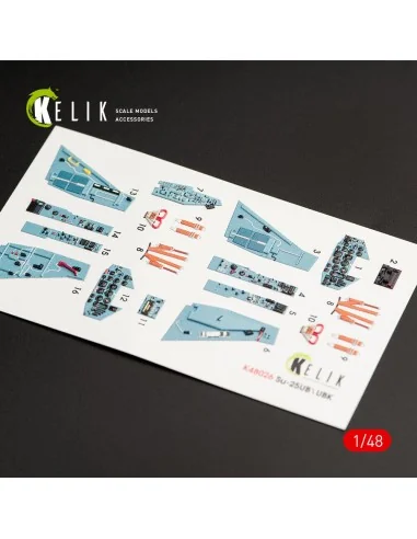 [NO_DESC] SU-25UB interior 3D decals for Smer/KP kit, 1/48 - Kelik ...