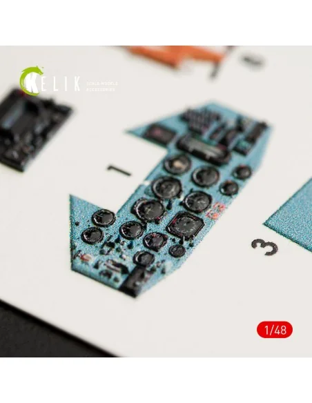SU-25UB interior 3D decals for Smer/KP kit, 1/48 - Kelik K48026