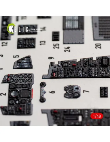 [NO_DESC] F-4B interior 3D decals for Tamiya kit, 1/48 - Kelik K48027