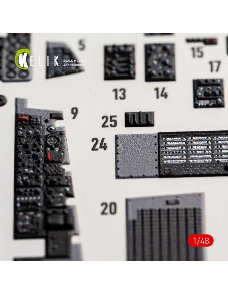 F-4B interior 3D decals for Tamiya kit, 1/48 - Kelik K48027