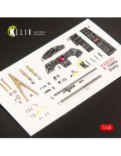 F-104G Starfighter early type interior 3D decals for Hasegawa kit, ...