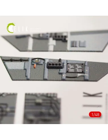 F/A-18B Hornet interior 3D decals for Kinetic kit, 1/48 - Kelik K48033