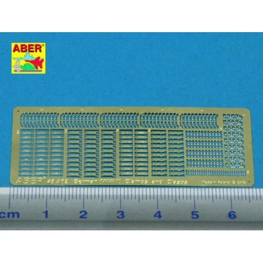German clamps and clasps (1 choice), 1/48 - Aber Models 48 A02 German clamps and clasps (1 choice), 1/48 - Aber Models 48 A02