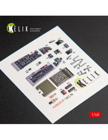 [NO_DESC] F-16C\N Fighting Falcon interior 3D decals for Tamiya kit...