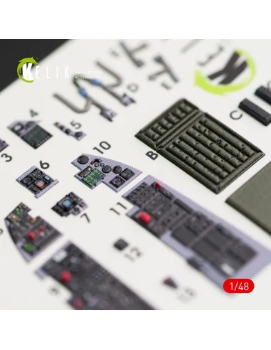 [NO_DESC] F-16C\N Fighting Falcon interior 3D decals for Tamiya kit...