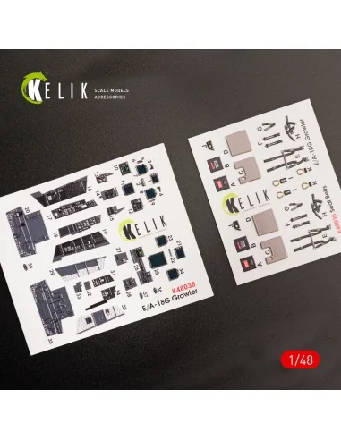 EA-18G Growler interior 3D decals for MENG kit, 1/48 - Kelik K48036