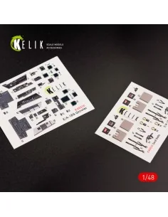 EA-18G Growler interior 3D decals for MENG kit, 1/48 - Kelik K48036 2