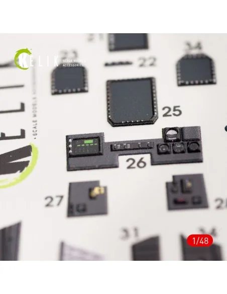 EA-18G Growler interior 3D decals for MENG kit, 1/48 - Kelik K48036
