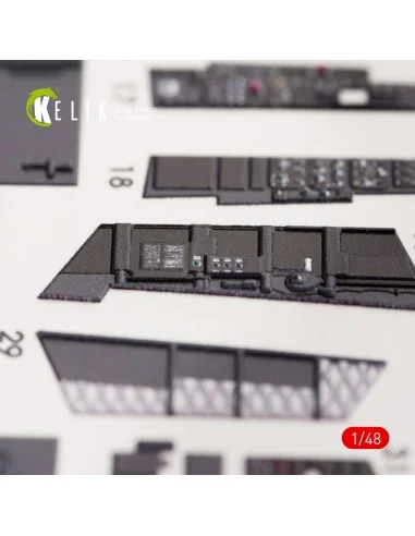 EA-18G Growler interior 3D decals for MENG kit, 1/48 - Kelik K48036