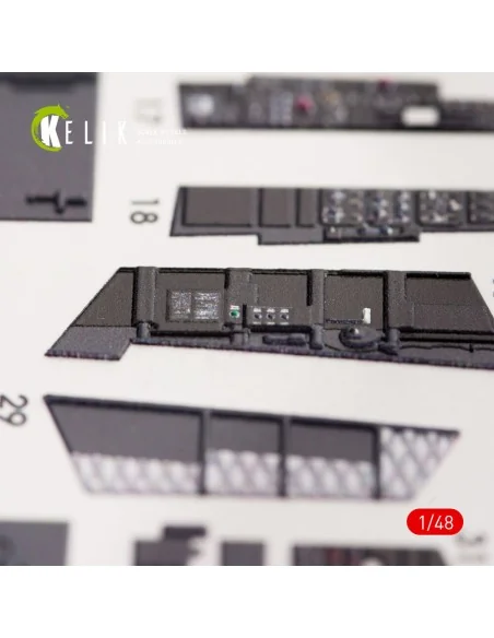 EA-18G Growler interior 3D decals for MENG kit, 1/48 - Kelik K48036