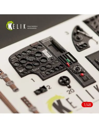 Bristol Beaufort Mk.1 type 1 interior 3D decals for ICM kit, 1/48 -...