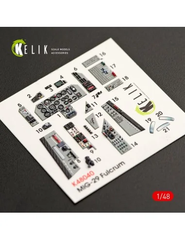 [NO_DESC] MiG-29A (9-12) Fulcrum interior 3D decals for GWH kit, 1/...