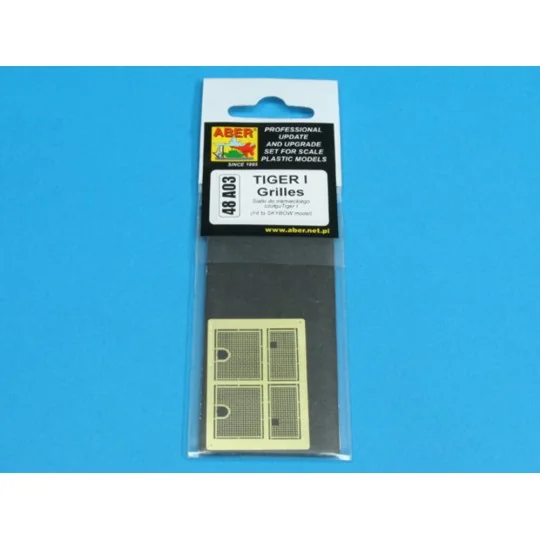Tiger I Grilles, 1/48 - Aber Models 48 A03 Tiger I Grilles, 1/48 - Aber Models 48 A03
