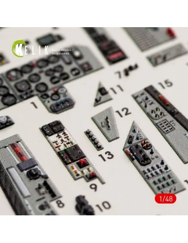 MiG-29A (9-12) Fulcrum interior 3D decals for GWH kit, 1/48 - Kelik...