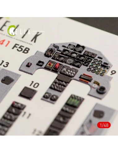 F-5B Freedom Fighter interior 3D decals for Kinetic kit, 1/48 - Kel...