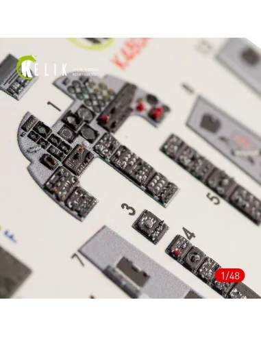 F-5B Freedom Fighter interior 3D decals for Kinetic kit, 1/48 - Kel...