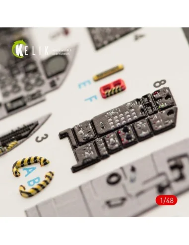 F-15C MSIP II Eagle interior 3D decals for GWH kit, 1/48 - Kelik K4...