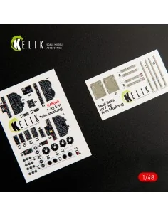 F-82 E/H Twin Mustang interior 3D decals for Modelsvit, 1/48 - Keli...