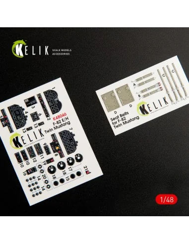 [NO_DESC] F-82 E/H Twin Mustang interior 3D decals for Modelsvit, 1...