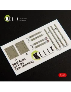 F-82 E/H Twin Mustang interior 3D decals for Modelsvit, 1/48 - Keli... 2